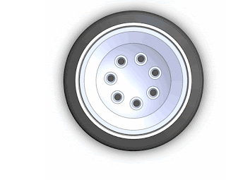 Tire component animation