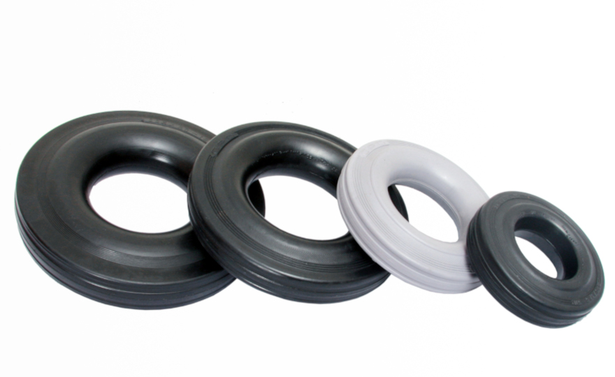 Rubber wheels for casters