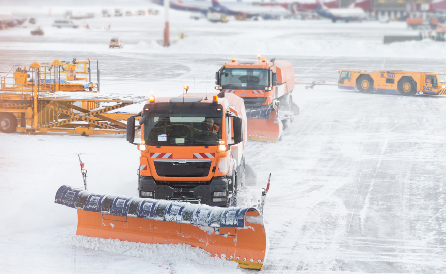 Outdoor Maintenance snowplows